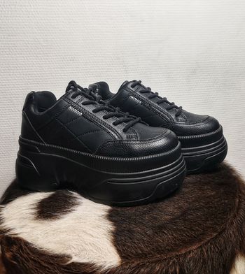 Baskets plate-forme noires - Bershka