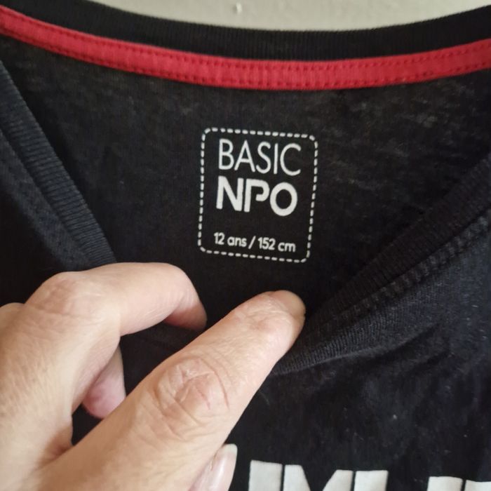 12 ans tee-shirt noir.ready for the game - photo numéro 3