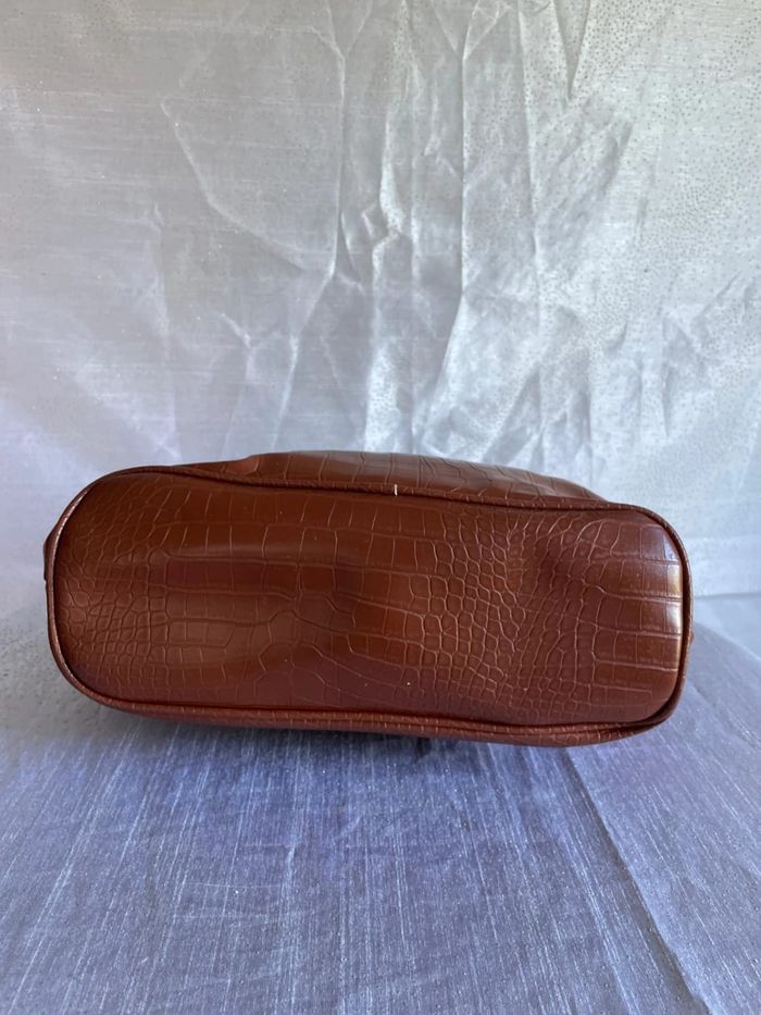 Sac marron effet python - Comme neuf - photo numéro 6
