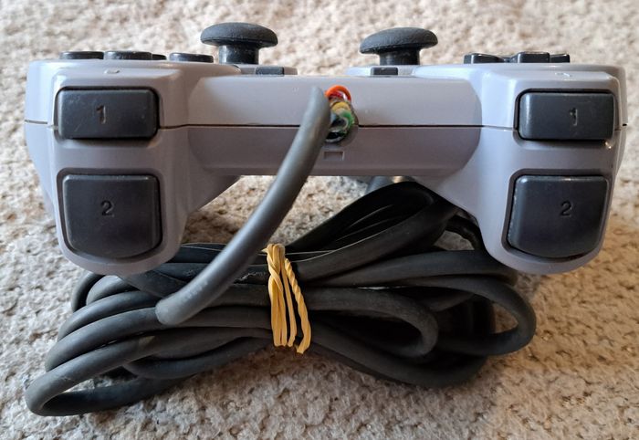 🎮 Manette officielle DualShock grise Sony PlayStation 1 PS1 - photo numéro 3