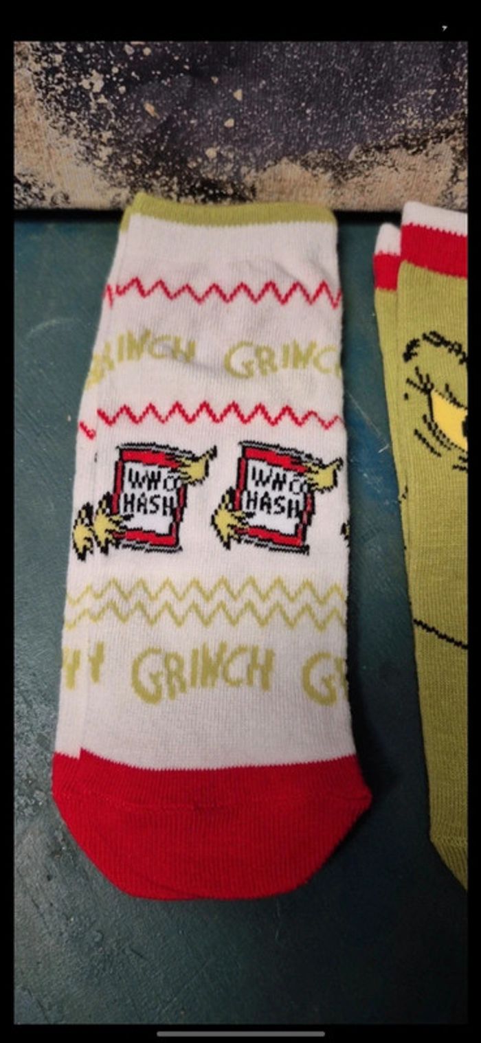 Paire de chaussettes the grinch - photo numéro 4