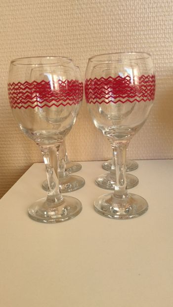 Lots 6 verre a pied