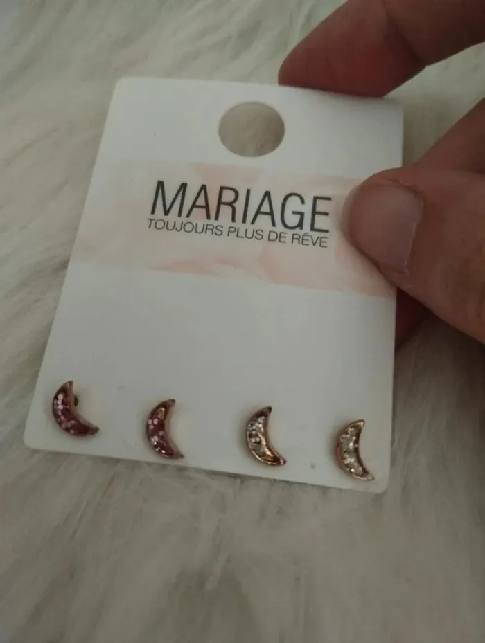 💎 Boucles d'oreilles Lune 🌙 💎