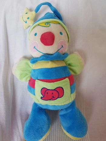 Peluche clown grelot Pommette