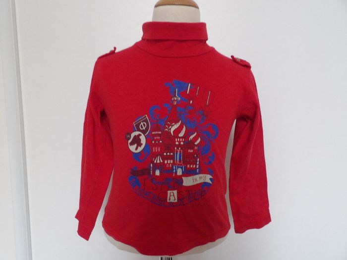 Pull fin rouge garçon - 12 mois