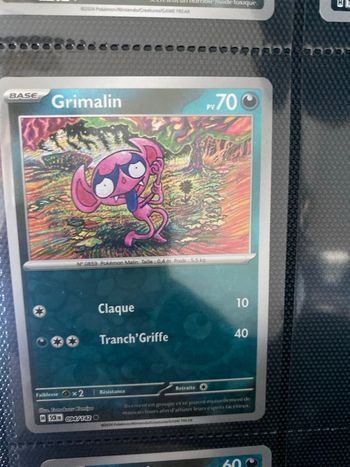 Carte Pokémon reverse neuf