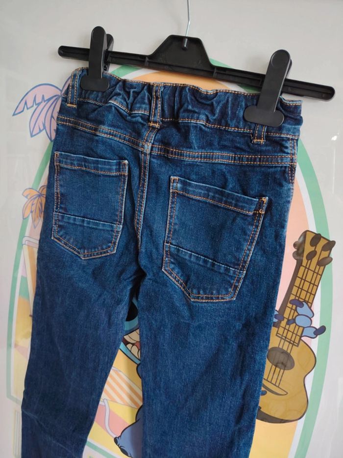 Jean slim bleu marine taille 9 ans - photo numéro 4