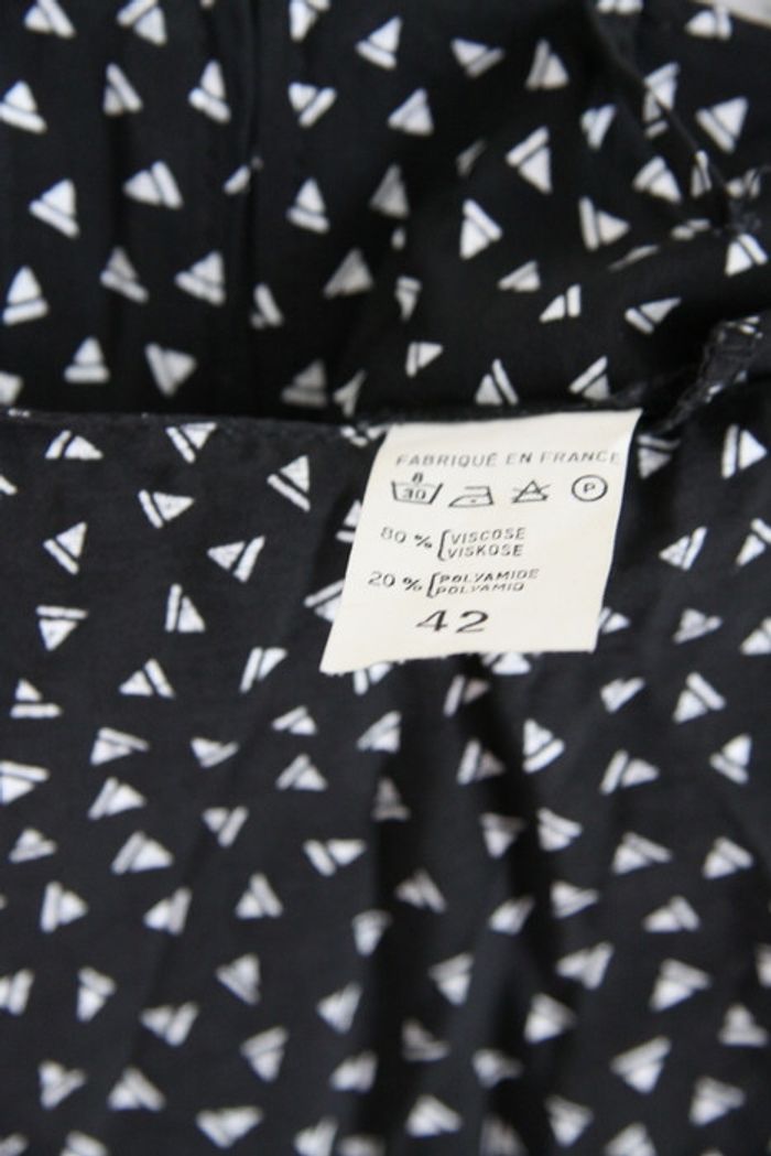Made in France robe vintage noire et blanche - photo numéro 2