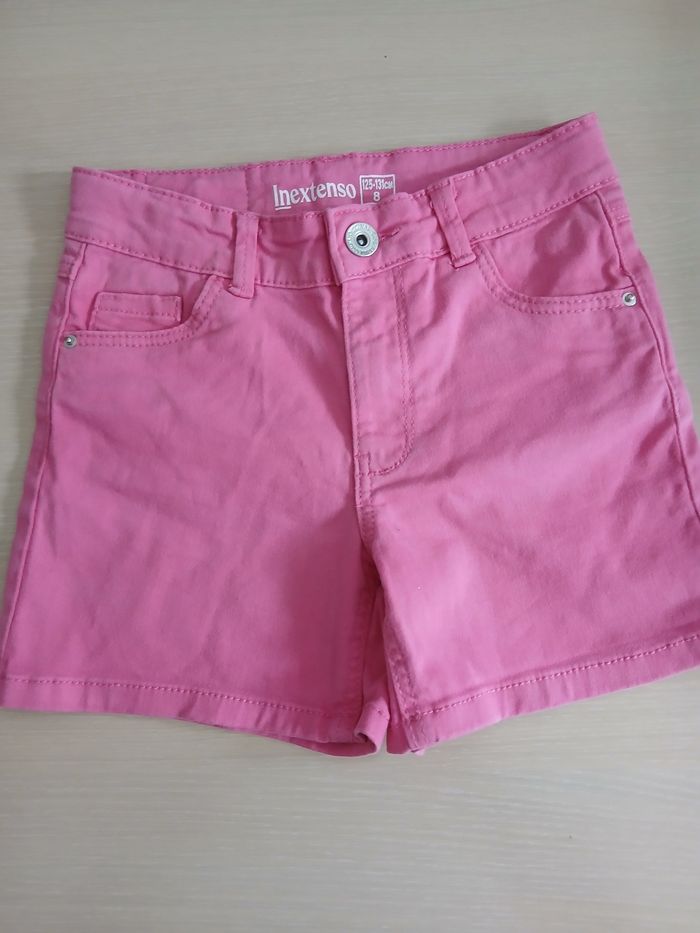 Short d ete fille en coton taille 8 ans marque inextenso - photo numéro 4