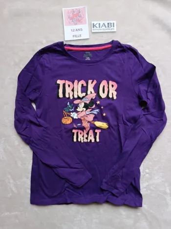 T-shirt 12 ans minnie halloween kiabi