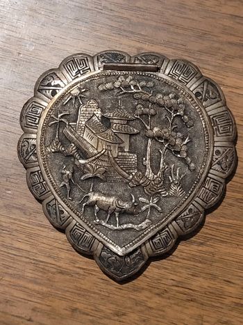 Poudrier ancien en argent