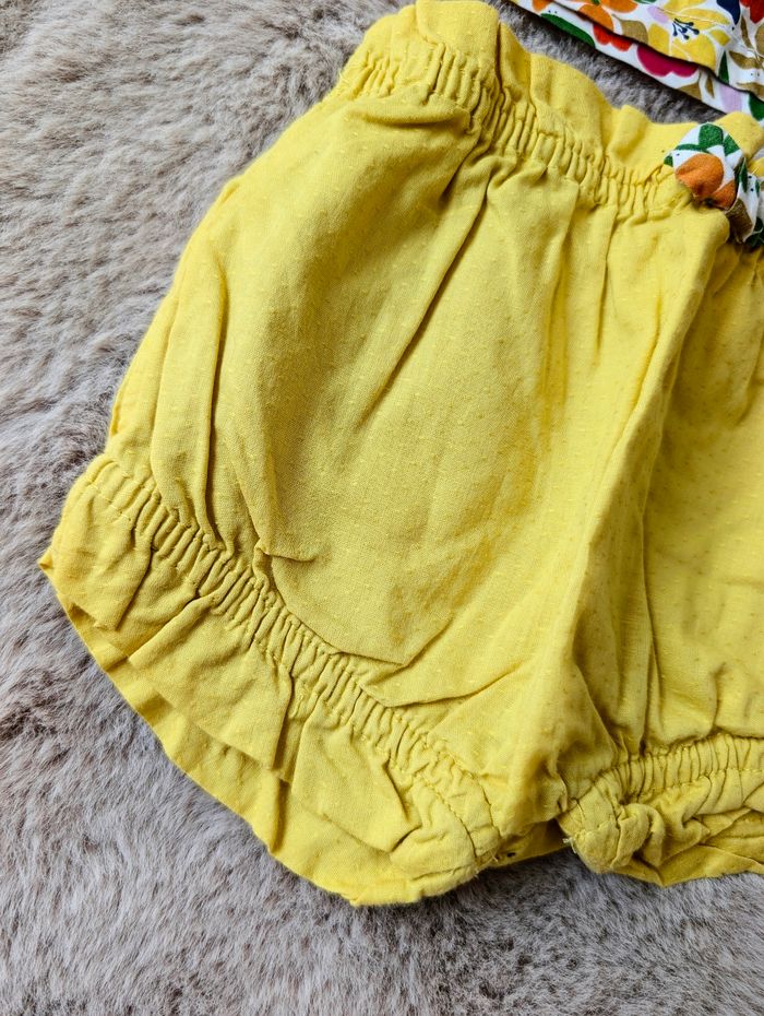 Ensemble 2 piece été short + haut coloré de marque dpam en 3 mois - photo numéro 2