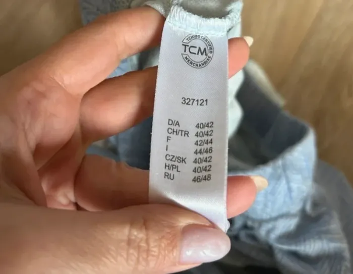 Tcm short bleu en coton, nuit pyjama femme, taille 42/44 - photo numéro 3