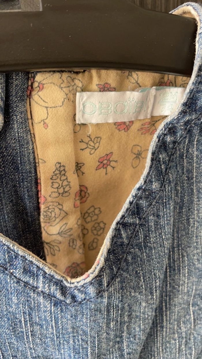 Robe en jean OBAÏBI 12 mois - photo numéro 3
