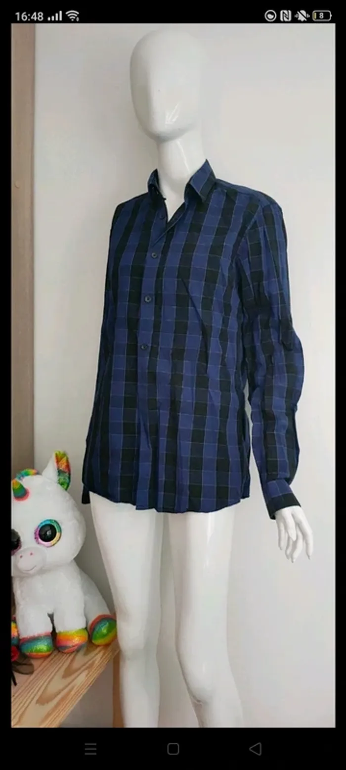 Chemise a carreaux Jules, violette et bleue 🔥