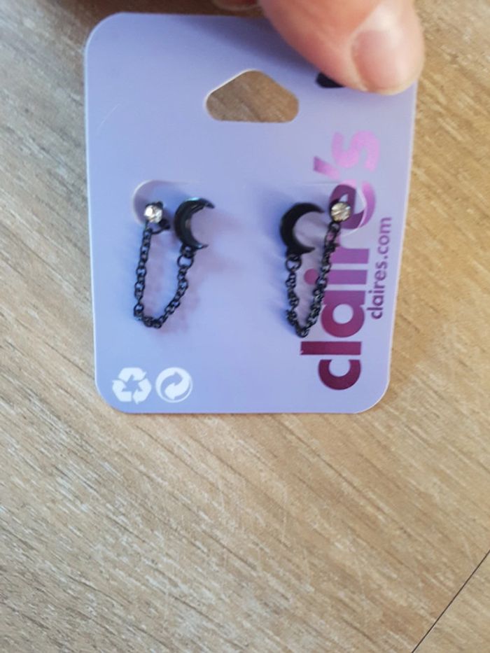 Boucles d'oreilles double