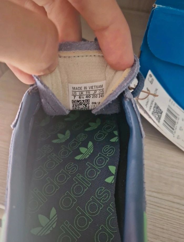 Adidas Originals Handball Spezial verte et bleu - photo numéro 4
