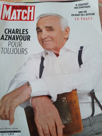 Paris match mort aznavour