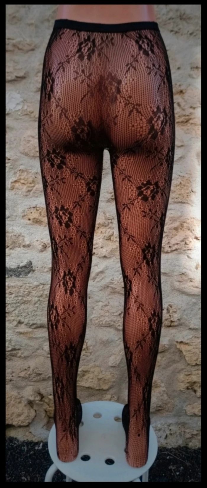 Collant résille motif fantaisie - photo numéro 3
