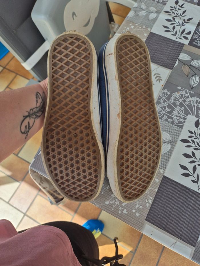 Basket en toile vans bleu - photo numéro 4