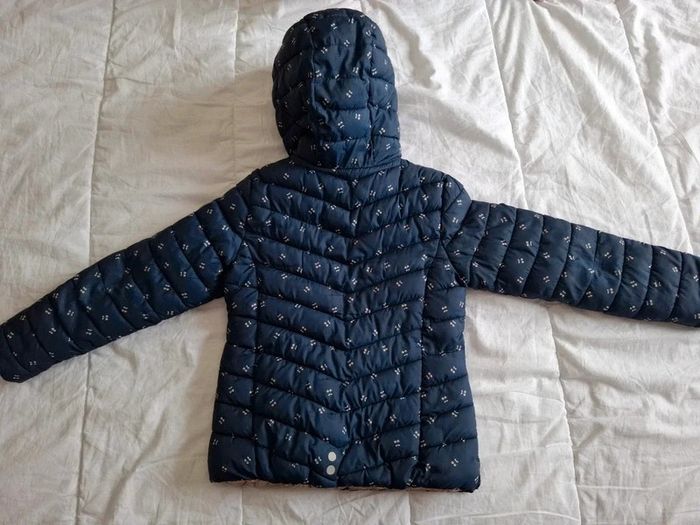 Doudou fille réversible bleu doré 10 ans Okaïdi - photo numéro 2