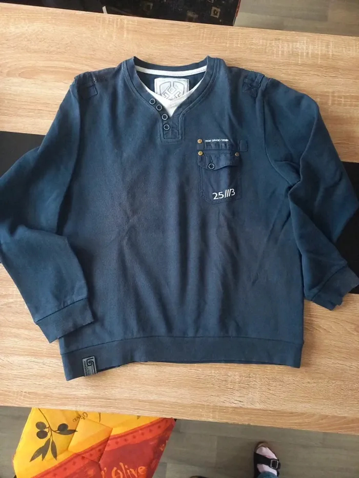 Pull homme bleu T. XL - photo numéro 10