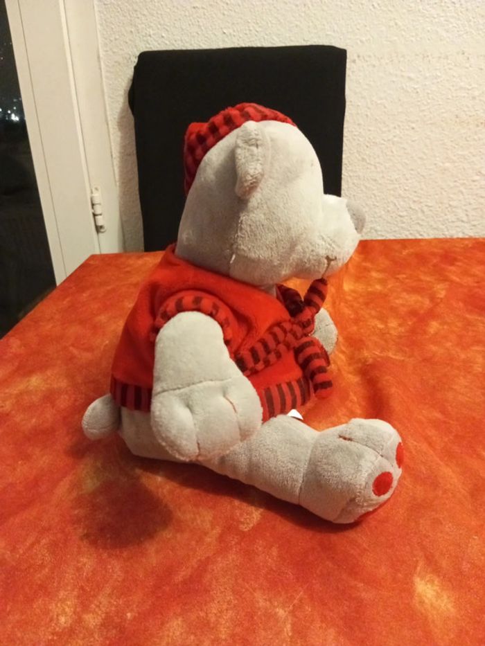 Ours gros avec peignoir et bonnet, Pluche Party - photo numéro 6