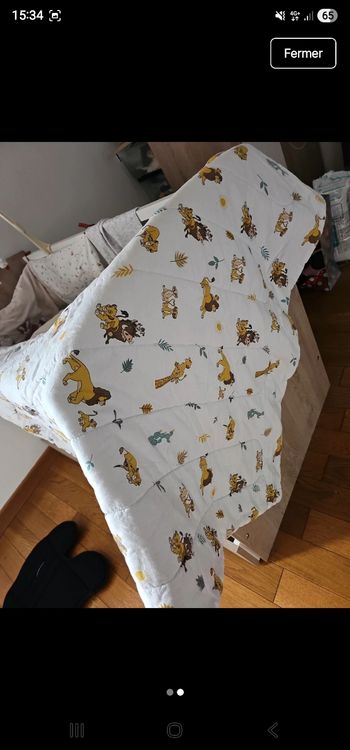 Couette imprimé roi lion 