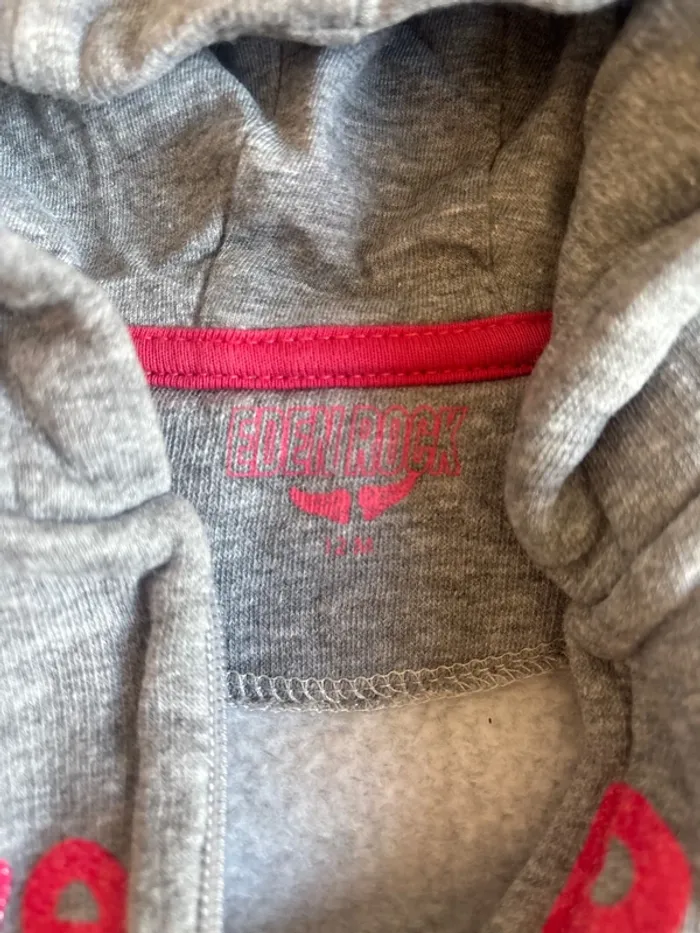 Veste polaire 12mois fille en très bon état - photo numéro 2