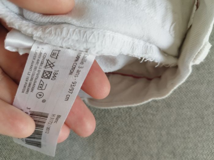 Bermudas blanc enfant - photo numéro 5