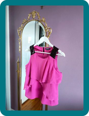 Débardeur rose strasse Morgan