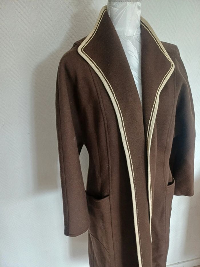Manteau long marron - photo numéro 2