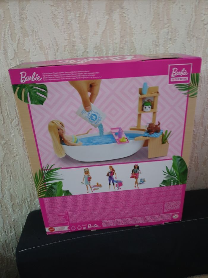 BARBIE DETENTE AU SPA MATTEL NEUF - photo numéro 2