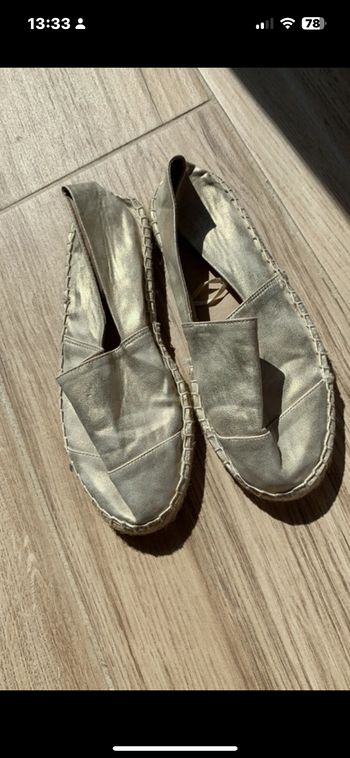 Espadrilles dorées
