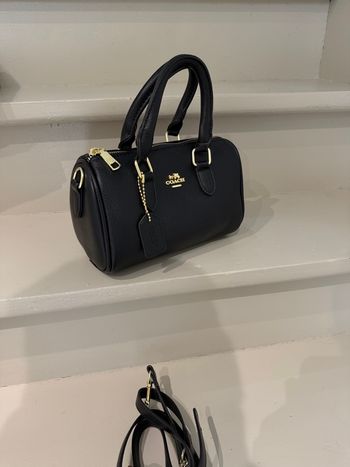 sac a bandoulière noir cuir
