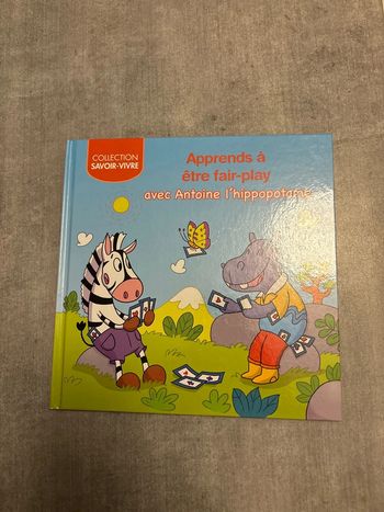 Livre apprend à être fair-play avec Antoine l’hippopotame