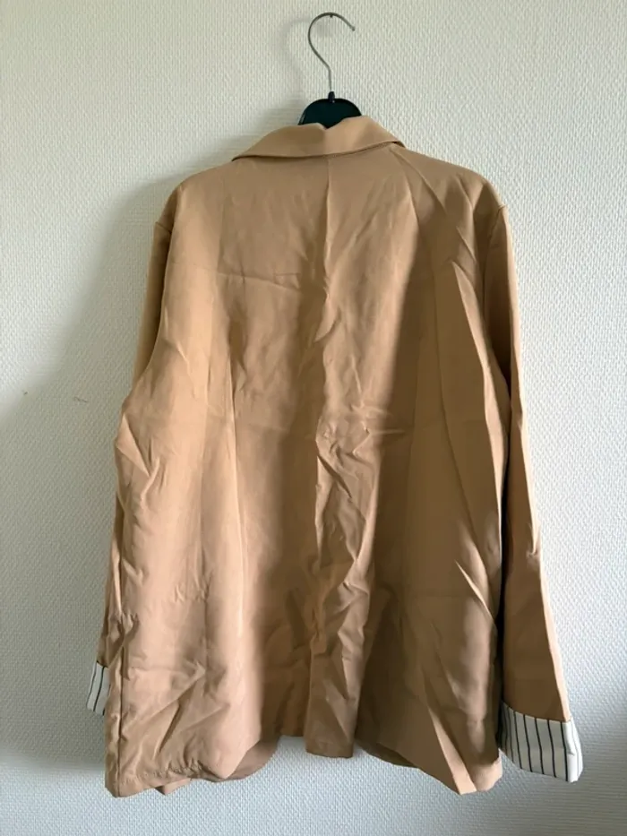 Veste blazer légère beige - photo numéro 6