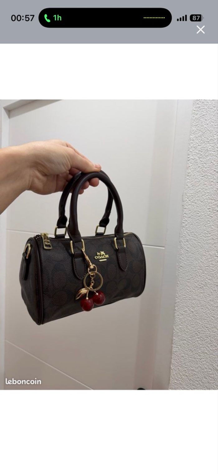 sac coach marron - photo numéro 3