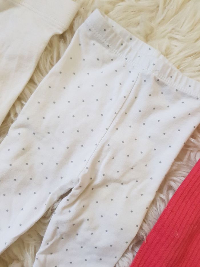 Lot de 3 leggings taille 1 mois - photo numéro 4