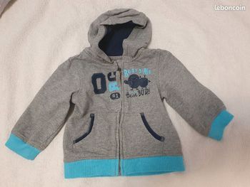 12 mois 1 an gilet veste légère capuche Orchestra