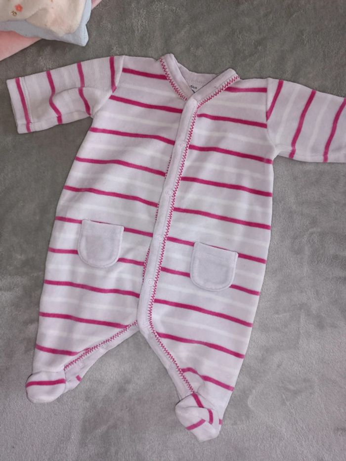 Lot de 4 pyjamas fille chaud 1 mois - photo numéro 2