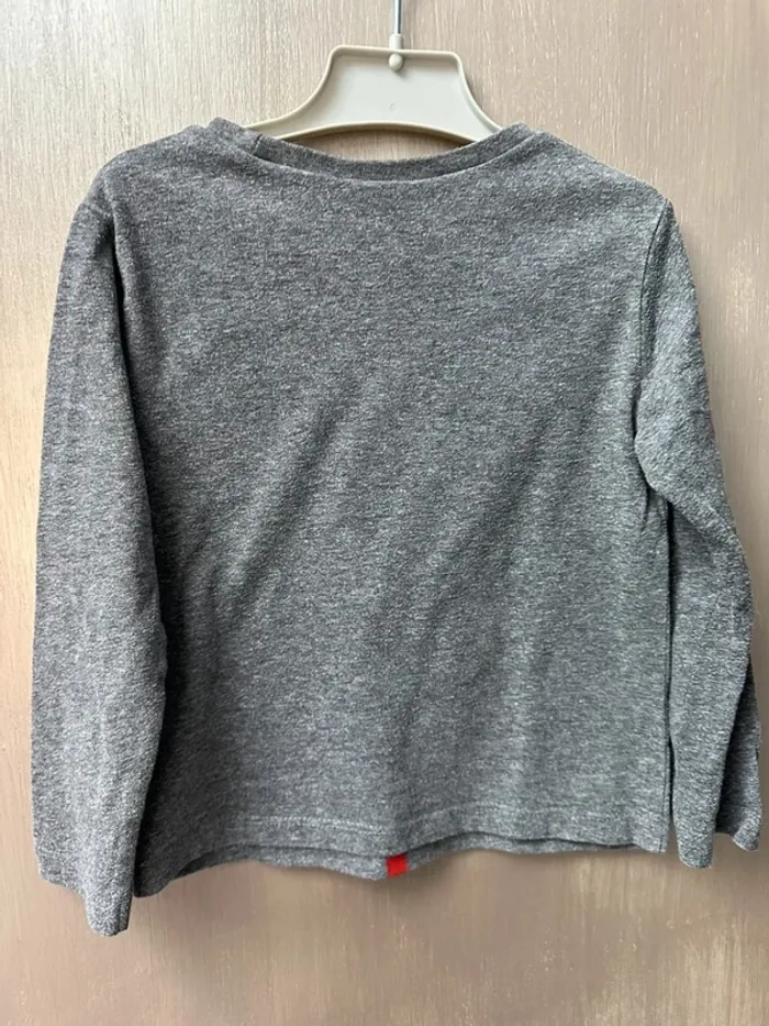 T-shirt gris et rouge manche longue disney toy story 4 ans - photo numéro 6