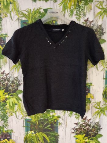 Pull femme manches courtes 