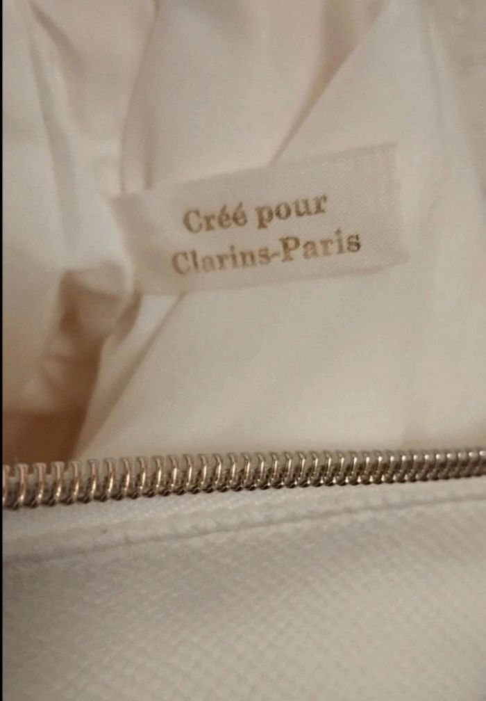 🪷 Maxi Trousse de toilette douce et élégante - Clarins - Neuve ⭐ - photo numéro 6
