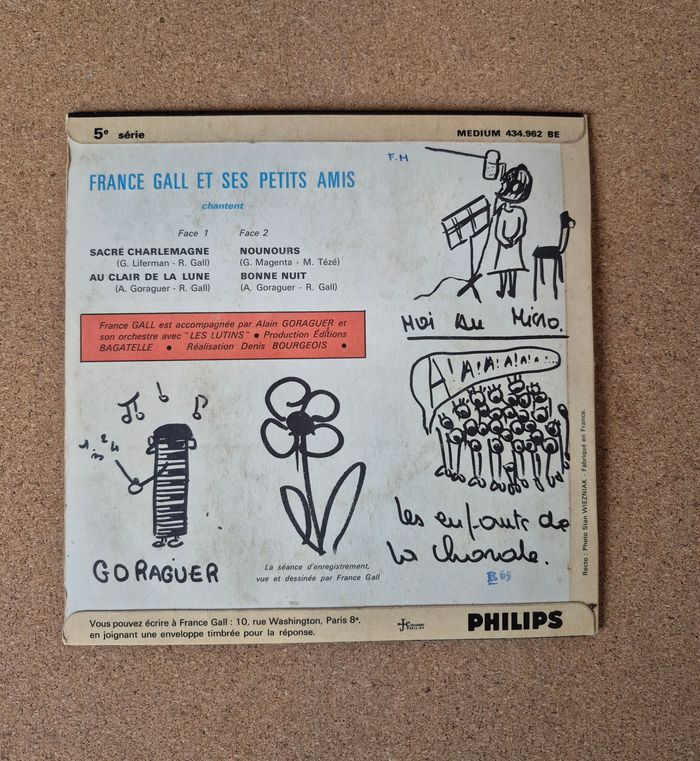 Vinyle de "France Gall" Sacré Charlemagne 45 tours - photo numéro 2