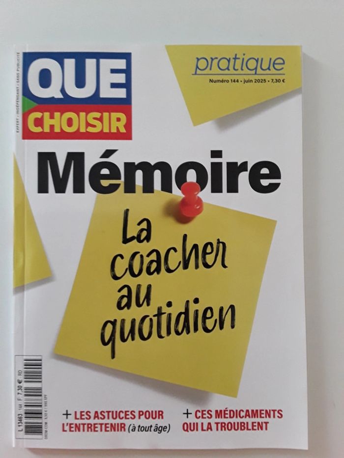 Que Choisir Pratique : Mémoire la coacher au quotidien