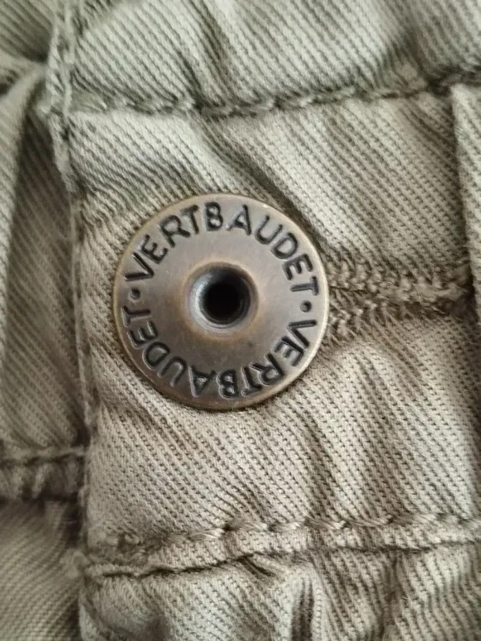 Pantalon twell Vertbaudet fille 10 ans vert militaire - photo numéro 5