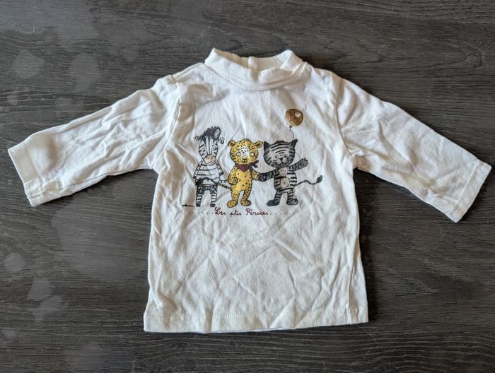 T-shirt manches longues animaux - photo numéro 2