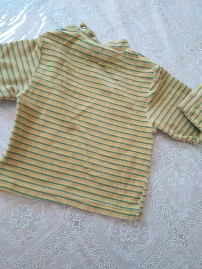 Sous-pull velours vert mixte 24 mois - photo numéro 3