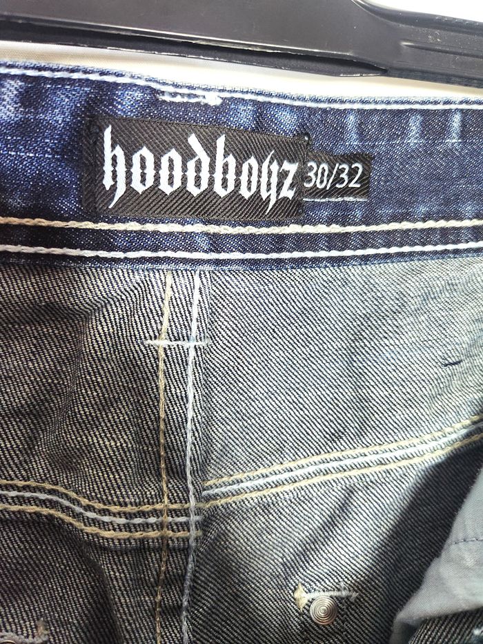 Jean Homme Hoodboyz Bleu Marine - Hip-Hop Streetstyle Vintage - Taille 40 (W30) - photo numéro 5